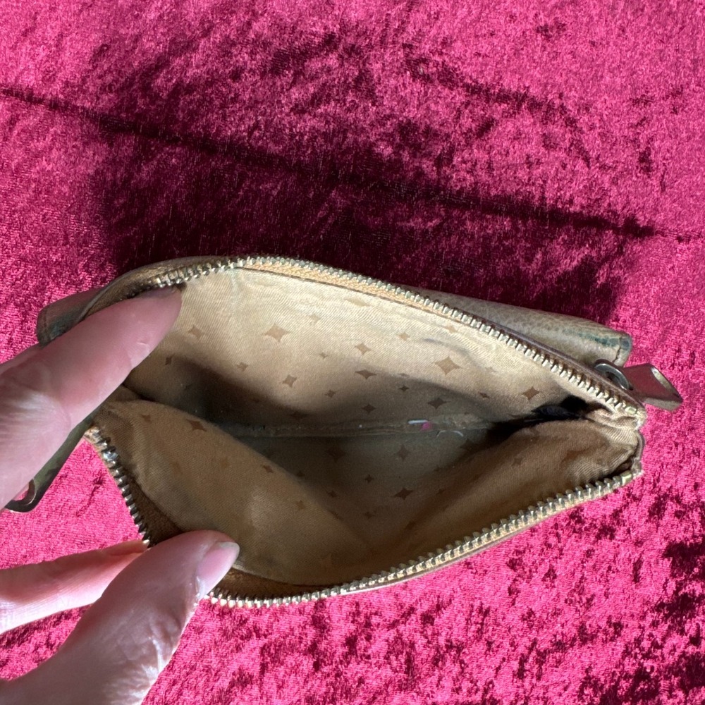 Fossil Explorer Leather Clutch Wallet Women's Brown Credit Card Zip Closure‎ - Picture 3 of 5